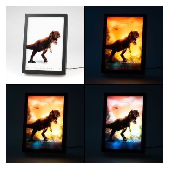 JURASSIC PARK  - Framed LED Print 28x20x5cm