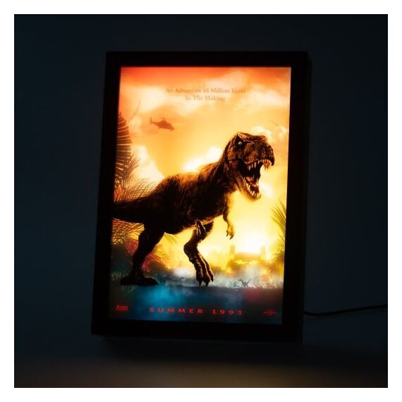 JURASSIC PARK  - Framed LED Print 28x20x5cm