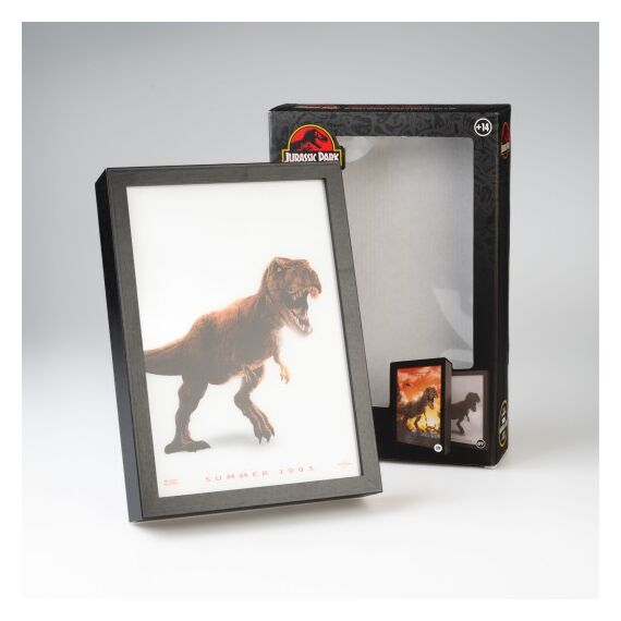 JURASSIC PARK  - Framed LED Print 28x20x5cm