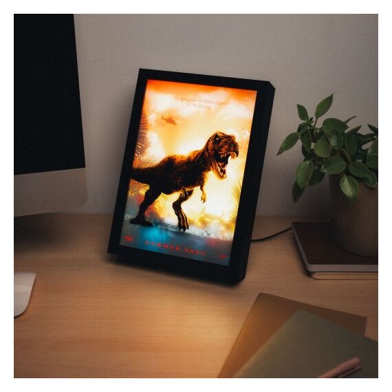 JURASSIC PARK  - Framed LED Print 28x20x5cm