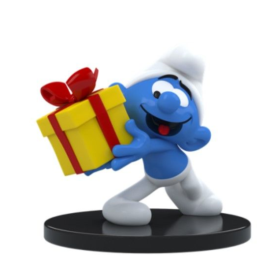 SMURF - Jokey Smurf with Gift - Figure 11cm