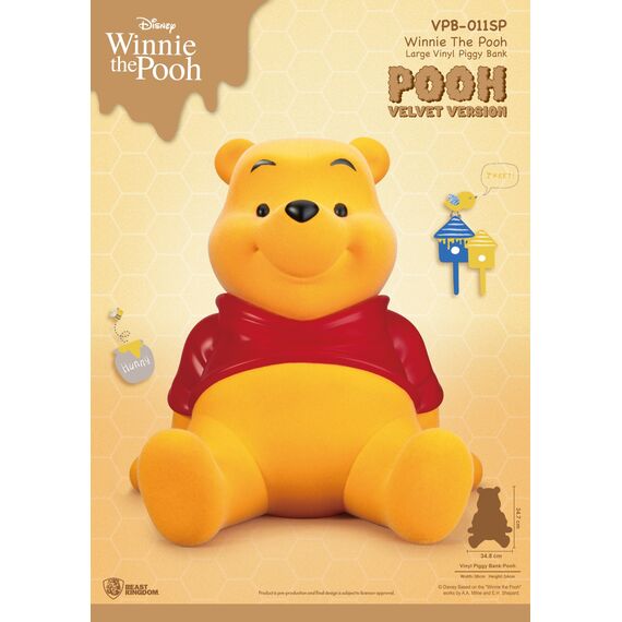 WINNIE THE POOH - Winnie "Velvet Version" - Piggy Bank 34cm