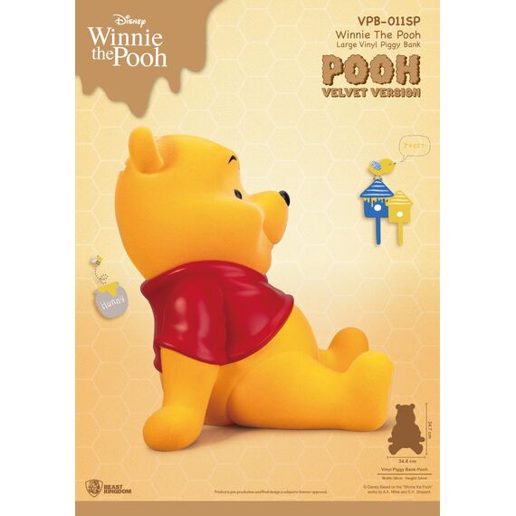 WINNIE THE POOH - Winnie "Velvet Version" - Piggy Bank 34cm