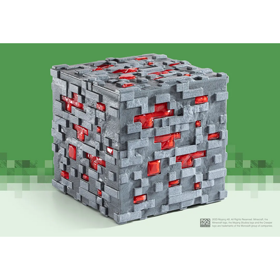 MINECRAFT - Luminous Redstone Ore - Collector Replica 10cm