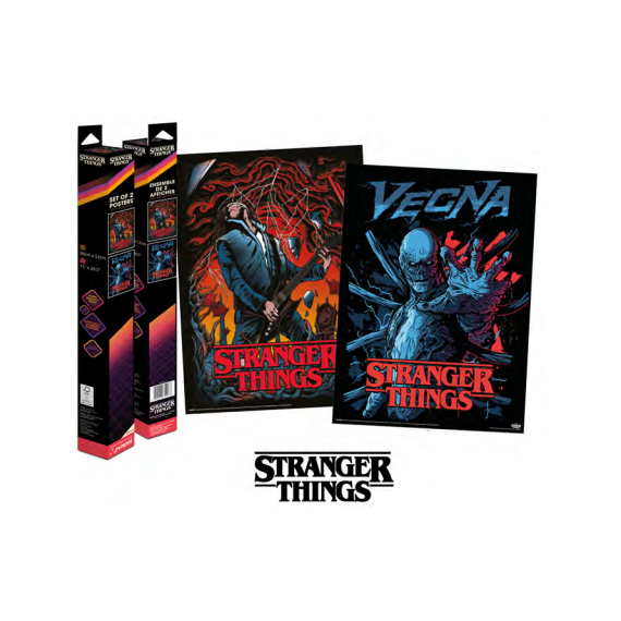 STRANGER THINGS - Vecna & Eddie - 2 Posters 52 x 38cm Set