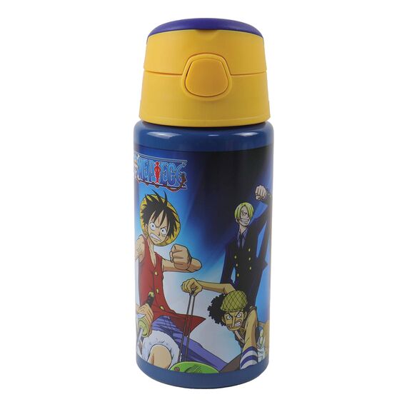 ONE PIECE - Aluminium Canteen Flip 500ml with straw