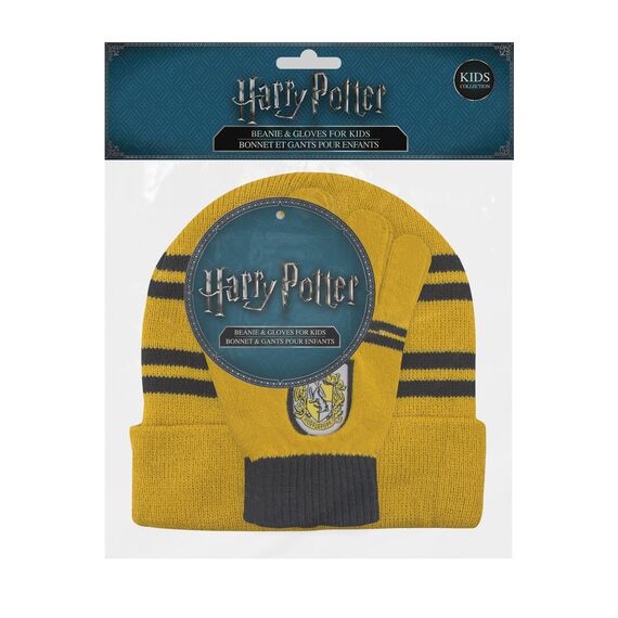HARRY POTTER - Set Beanie + Gloves Kid - Hufflepuff