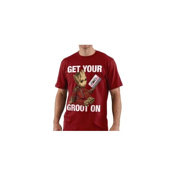 GUARDIANS OF THE GALAXY - T-Shirt Get Your Groot On - Tango Red (S)