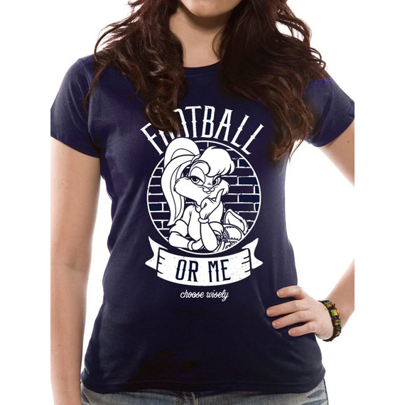 LOONEY TUNES - T-Shirt IN A TUBE- Football or Me GIRL (XL)