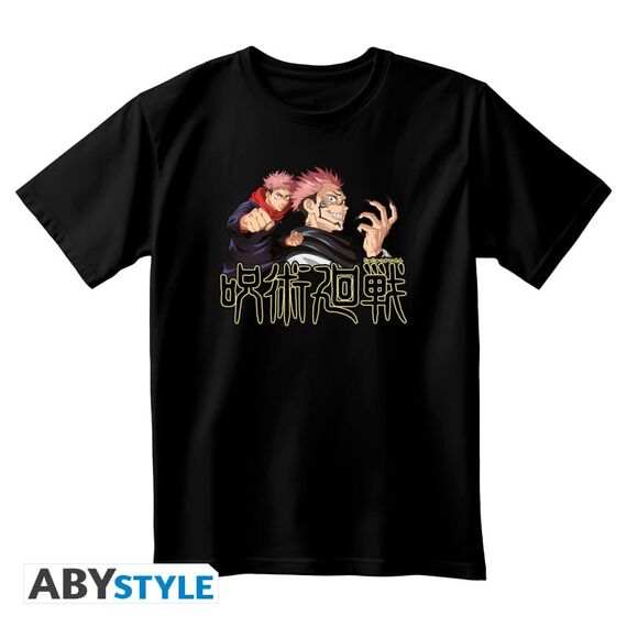 JUJUTSU KAISEN - T-Shirt Itadori & Sukuna Unisex black (S)