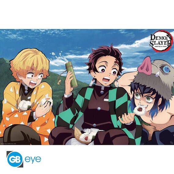 DEMON SLAYER - Tanjiro, Zenitsu & Inosuke - Poster 91x61cm