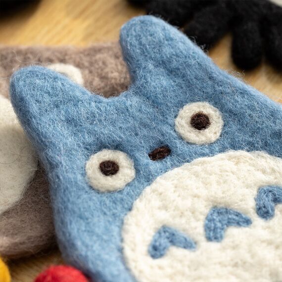 MY NEIGHBOR TOTORO - Blue Totoro - Handmade Coasters 12.5x10x0.8cm