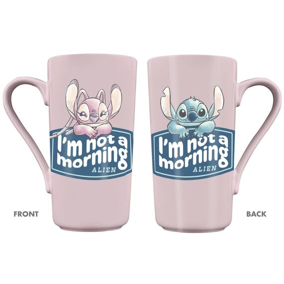 STITCH & ANGEL - I'm not a Morning Alien - Latte Mug 16,5oz