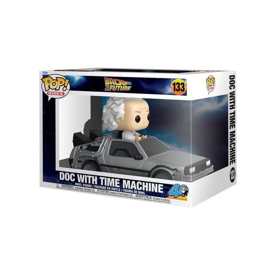 BACK TO THE FUTURE - POP Ride DLX N° 133 - Doc with Time Machine