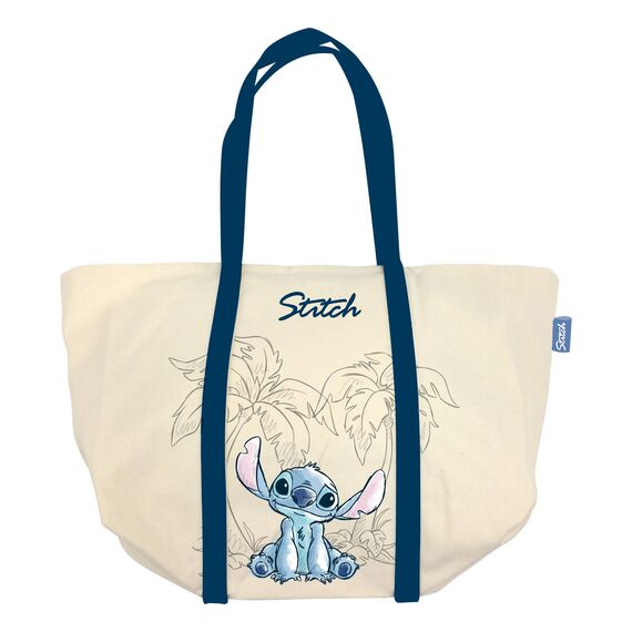 STITCH - Ohana & Blue - Big Canvas Bag - 35x31x20cm