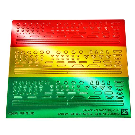 30MM - Customize Material (3D Metallic Stickers) - Model Kit