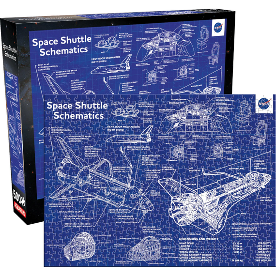 NASA - Shuttle Schematic - Puzzle 500P '35x48cm'