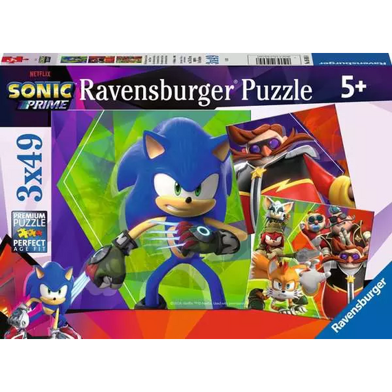 SONIC PRIME - Sonic's Adventures - 3 Puzzle 49P