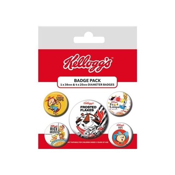 KELLOGG'S - Retro Characters - Pack 5 Badges