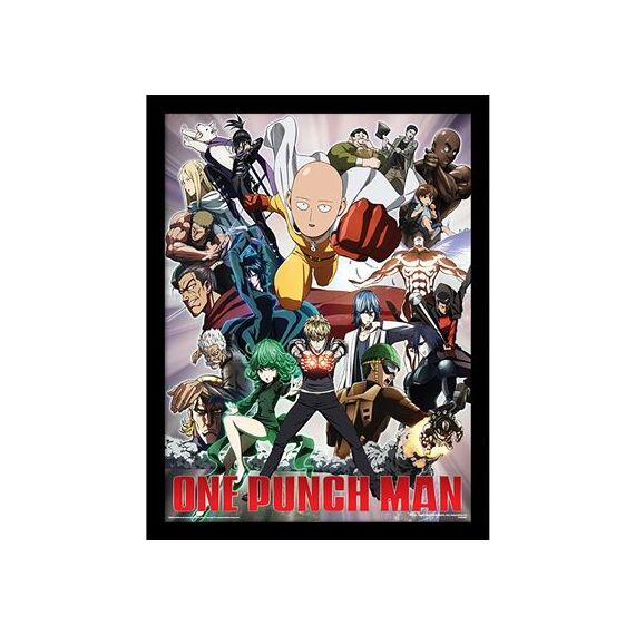 ONE PUNCH MAN - Heroes and Villains - Collector Engineered Wood Print 30x40cm