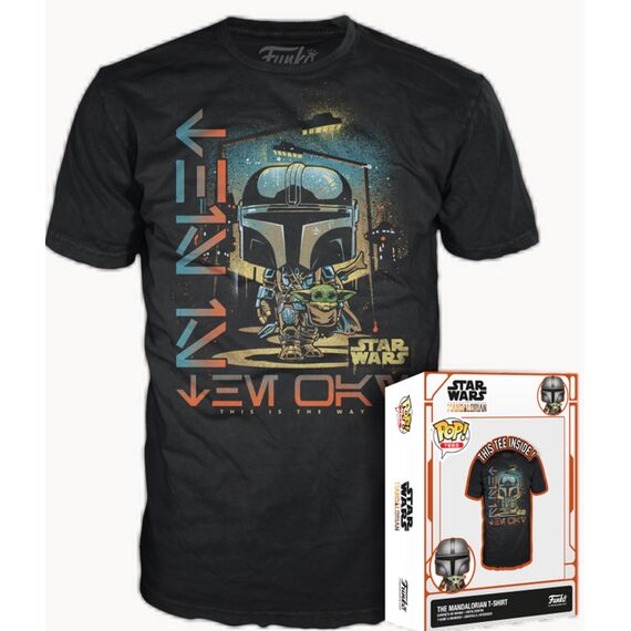 THE MANDALORIAN - Mando & The Child - T-Shirt POP (S)