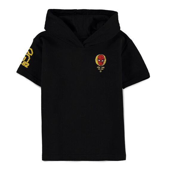 SPIDERMAN - Short Sleeved Kids Hoodie (134-140)