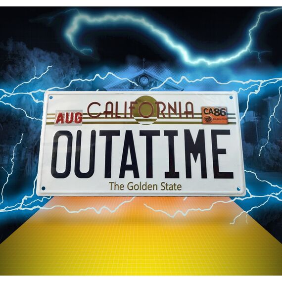 BACK TO THE FUTURE - Outatime Number Plate Replica