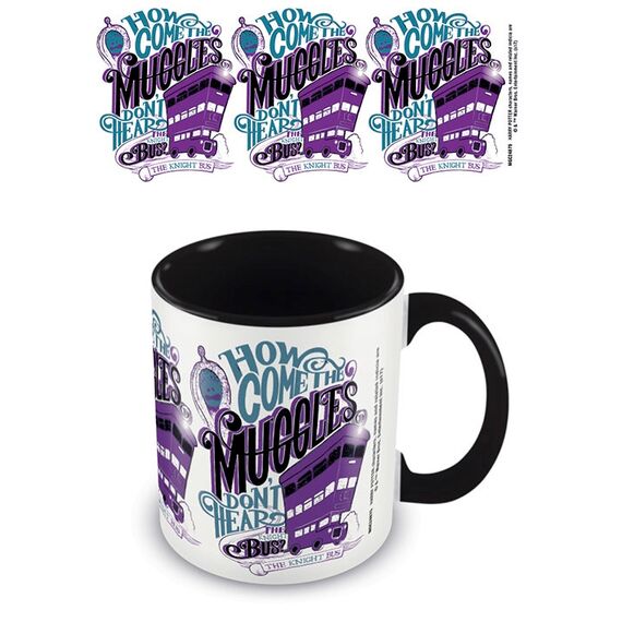 HARRY POTTER - Coloured Inner Mug - Knight Bus Black