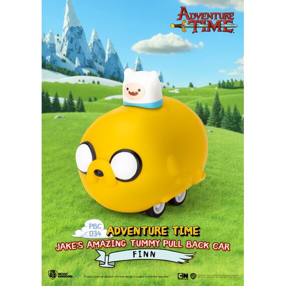 ADVENTURE TIME - Jake's Tummy Pull Black Car -Set 6 Fig. Blind Box 5cm