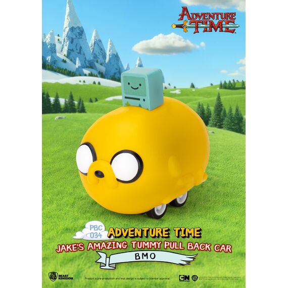 ADVENTURE TIME - Jake's Tummy Pull Black Car -Set 6 Fig. Blind Box 5cm