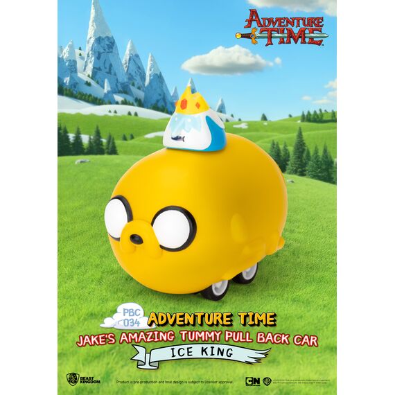 ADVENTURE TIME - Jake's Tummy Pull Black Car -Set 6 Fig. Blind Box 5cm