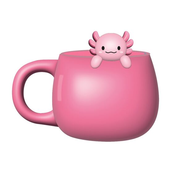 KAWAII - Axolutely - Ceramic Mug with Charm