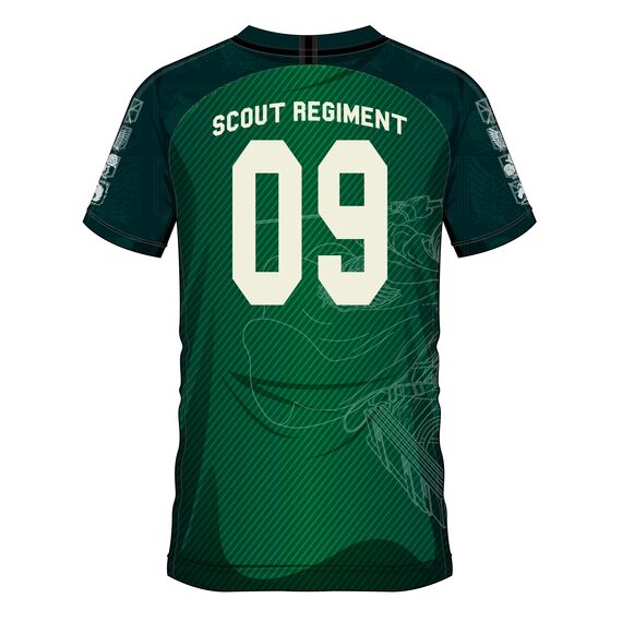 ATTACK ON TITAN - Scout Regiment 09 - Soccer Jersey Men (XXL)