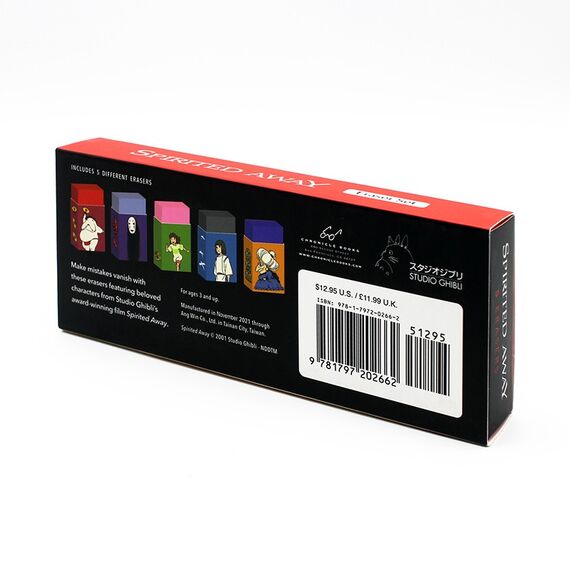 STUDIO GHIBLI - Spirited Away - Eraser Set