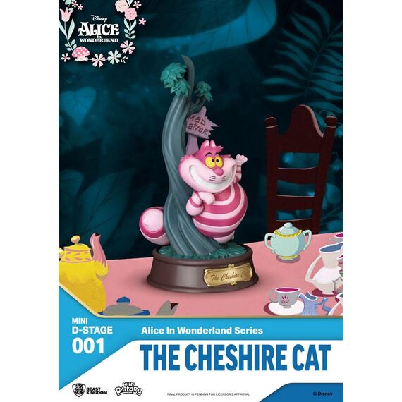 DISNEY - The Cheshire Cat - Statue Mini Diorama 10cm