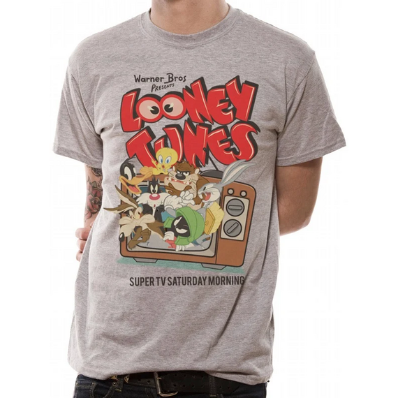 LOONEY TUNES - T-Shirt IN A TUBE- Retro TV (S)