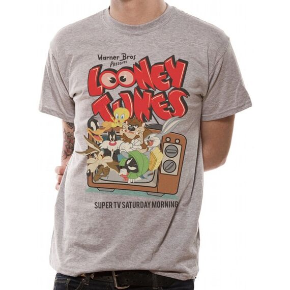 LOONEY TUNES - T-Shirt IN A TUBE- Retro TV (S)
