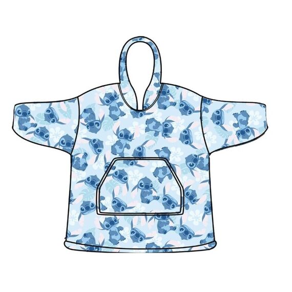 LILO & STITCH - Stitch - Sweat Poncho - Adult Size