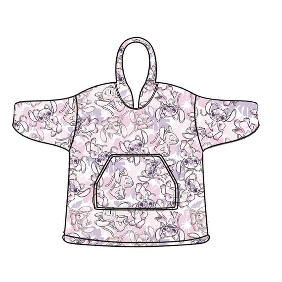 LILO & STITCH - Angel - Sweat Poncho - Children Size (7-14 Years)