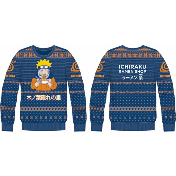 NARUTO - Ichiraku Ramen Shop - Men Christmas Sweaters (S)