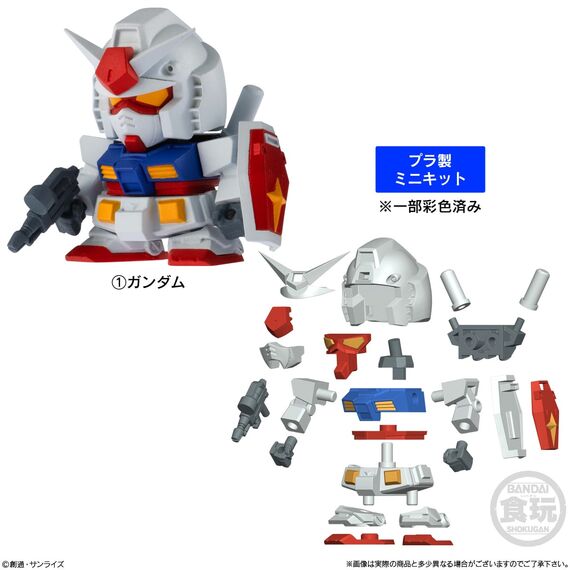 GUNDAM -  Assortiment 12 Figure 2.5cm 'Wave 1'