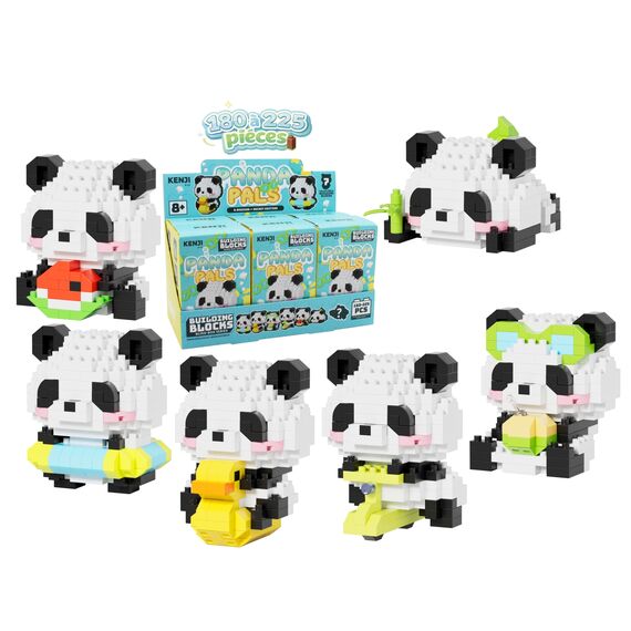 KAWAII BOX - Panda Pals - Construction Kit (6pcs) 180 to 225pcs
