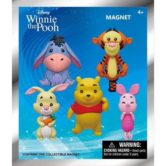 WINNIE - Series 1 - 3D Foam Magnets in blind bags (Display 12 Pcs)