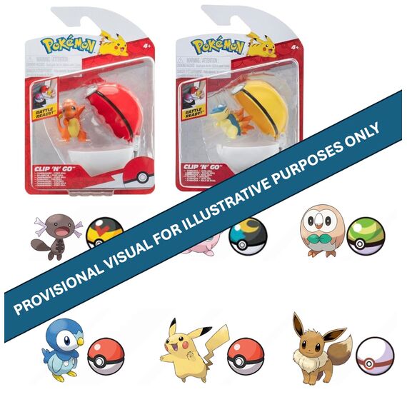 POKEMON - Clip 'N' Go - Assortment 6 pcs
