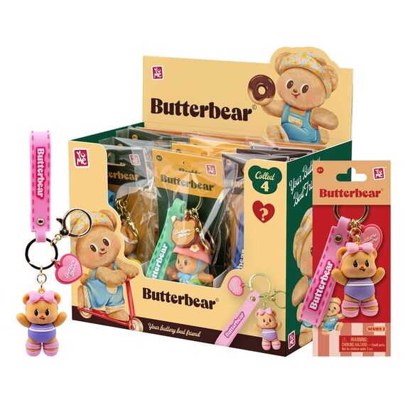 BUTTERBEAR - Everyday Series 2 - Assortiment 12 Porte-Clés 5cm