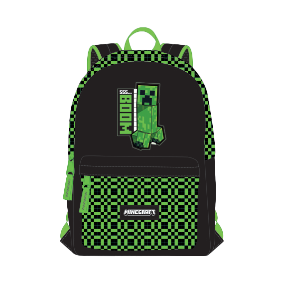 MINECRAFT - Boom - 1 Comp. BackPack + pocket '42x30x18cm'