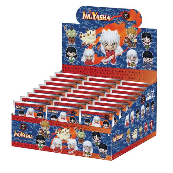 INUYASHA (25TH ANNIV.) - Series 2 - 3D Foam Bag Clip (Display 24 Pcs)