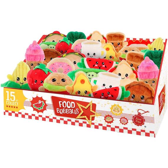 KAWAII - Food - Display of 30 Plushs - 15 Models - 8cm