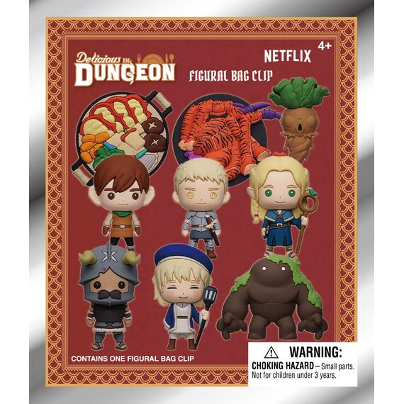 DELICIOUS IN DUNGEON - Series 1 - 3D Foam Bag Clip (Display 24 Pcs)