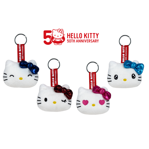 HELLO KITTY - Assortment of 48 Keychain Plushs - 4 models- 7cm